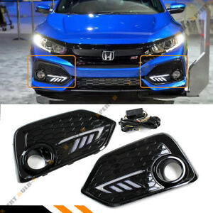 Honda Civic Fk7 Kayar Sinyalli Gündüz Ledli Sis Kapağı
